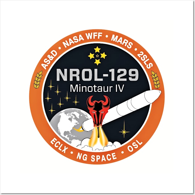 NROL-129 Lauch Logo Wall Art by Spacestuffplus